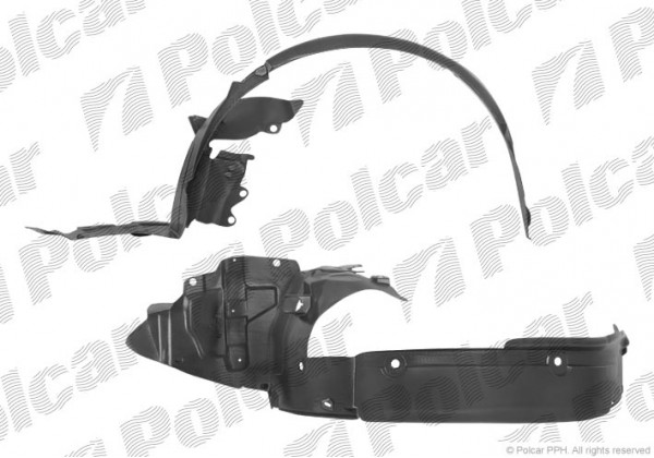 Підкрилок передній лівий Renault Laguna III, 638230005R